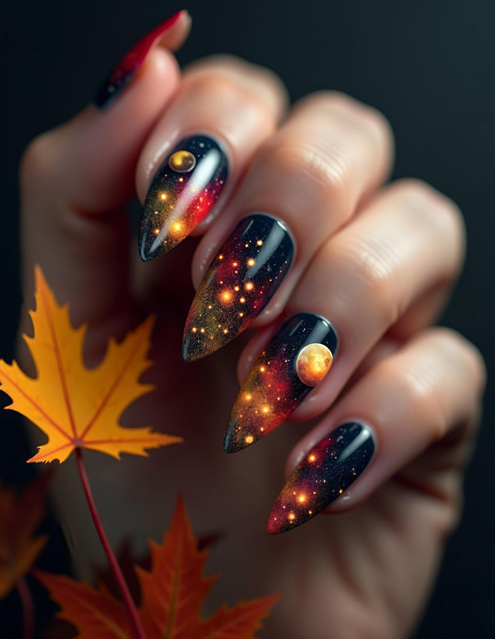 Celestial Galaxy-Inspired Nail Art Bowlift