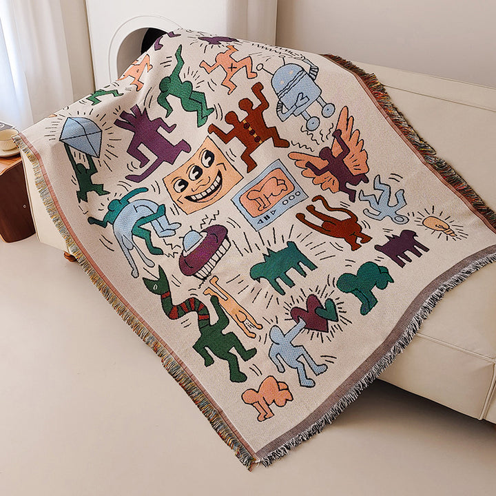 Whimsical Artwork Throw Blanket