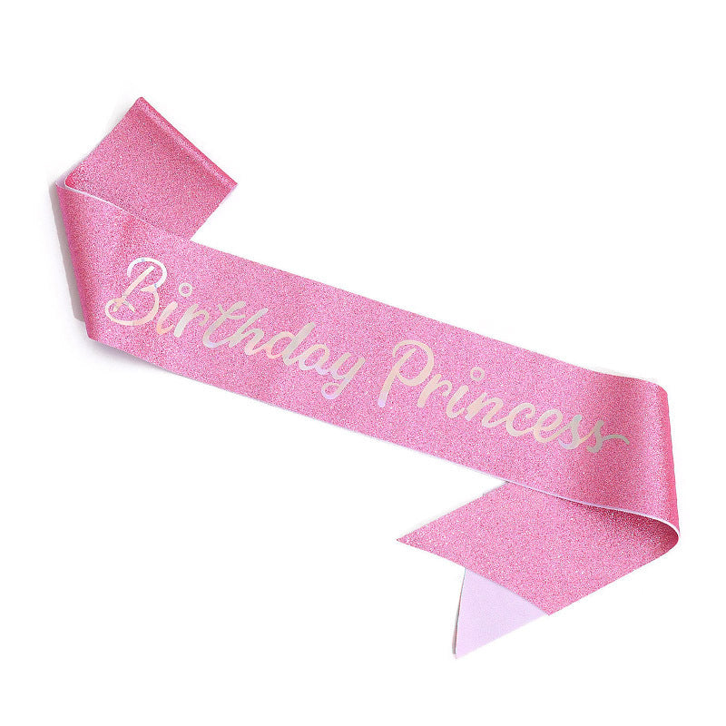 Women's Glittering Birthday Sash Bowlift