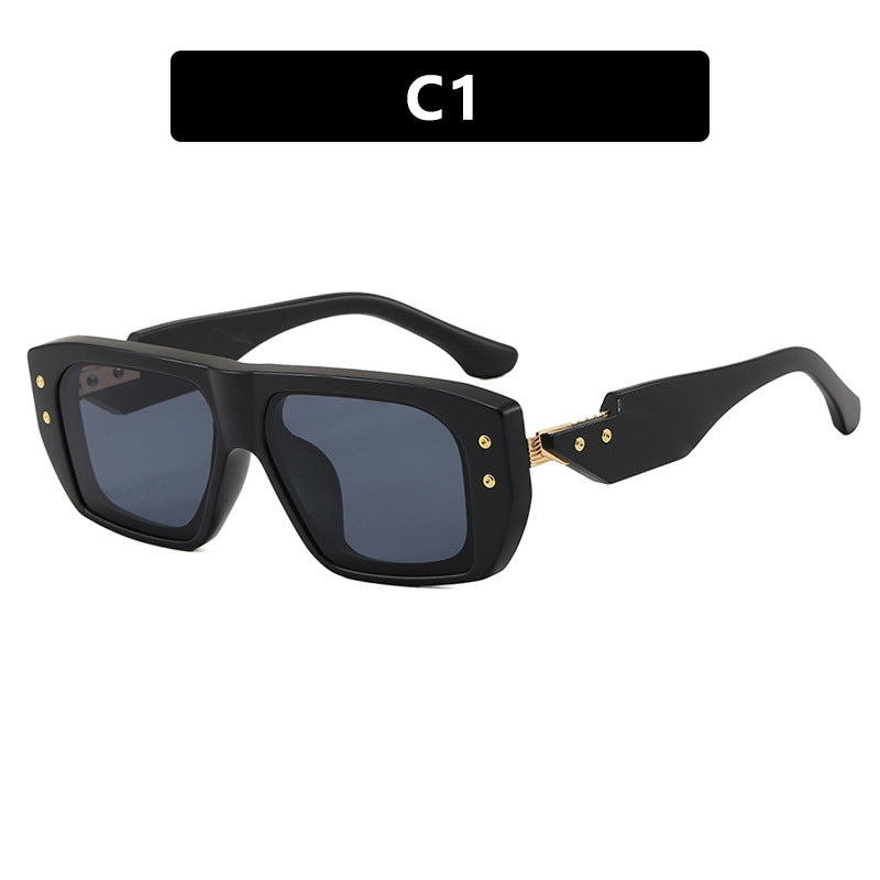 Women's fashionable square glasses with multicolored transparent frame Bowlift