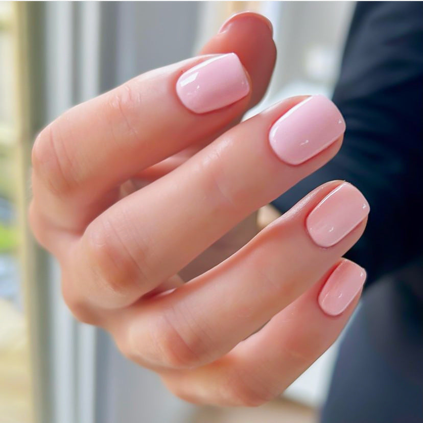 Glossy Press-On Nail Set with Elegant Design Bowlift