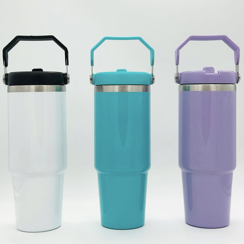 Women's insulating mug with practical folding handles Bowlift