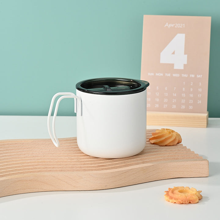 Ladies functional coffee mug with transparent lid Bowlift