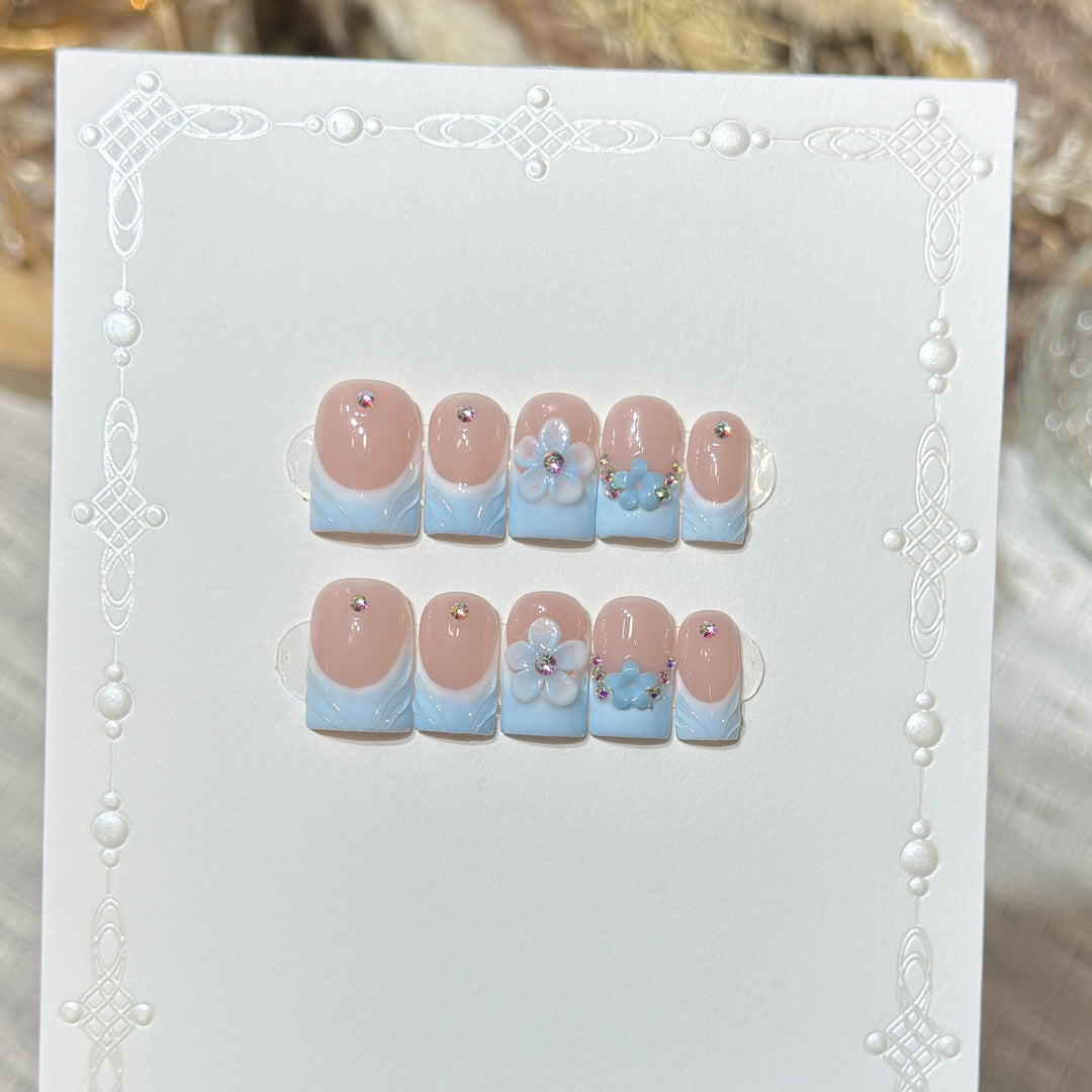 Floral Fantasy Press-On Nail Art Set Bowlift