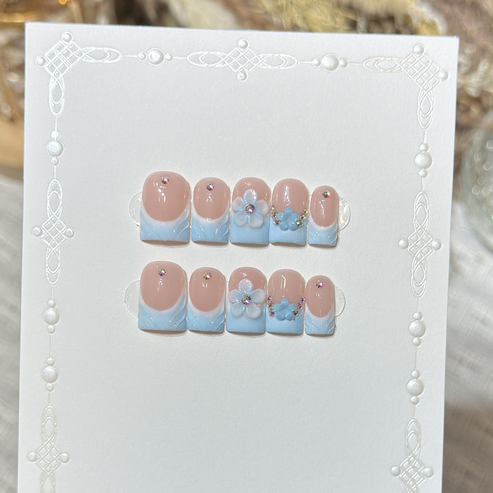 Floral Fantasy Press-On Nail Art Set Bowlift
