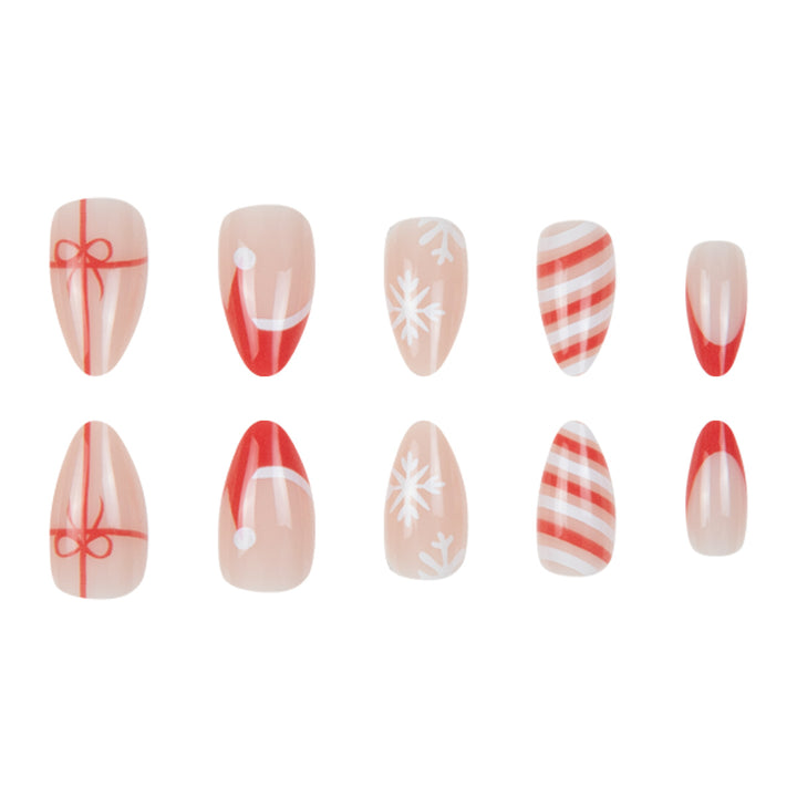 Festive Themed Stiletto Nail Art Set Bowlift