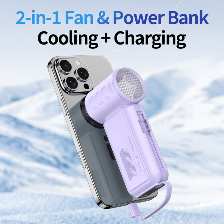 Portable Cooling Fan for Women with Power Bank Bowlift