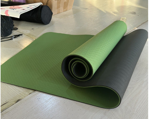 Non-slip fitness yoga mat with double cushioning Bowlift