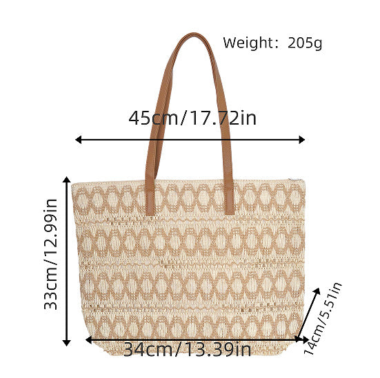 Structured Tote Bag Made of Woven Material Bowlift