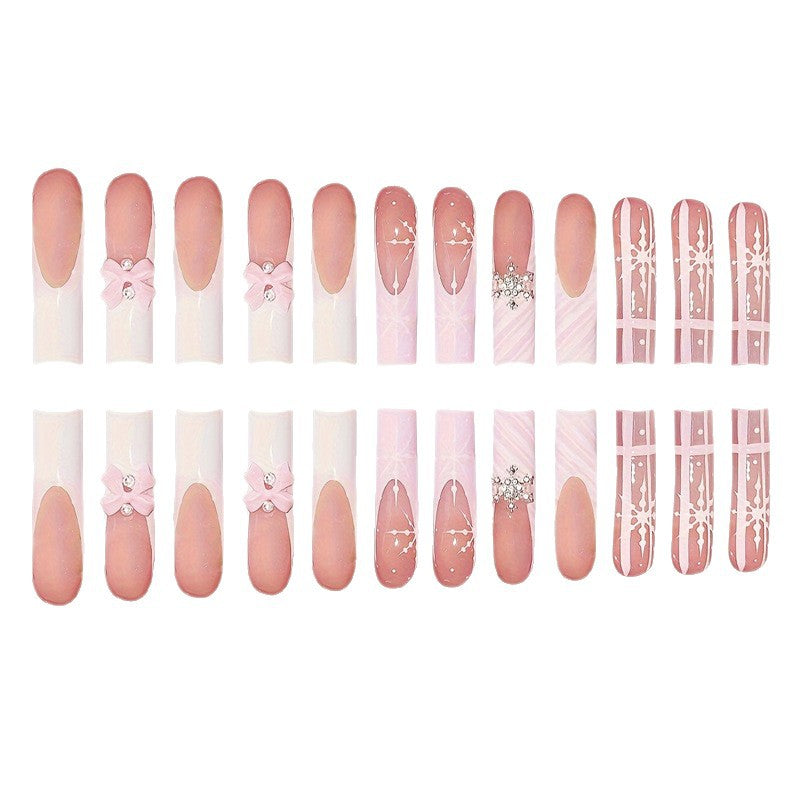 Glamorous Holiday Press-On Nail Set Bowlift