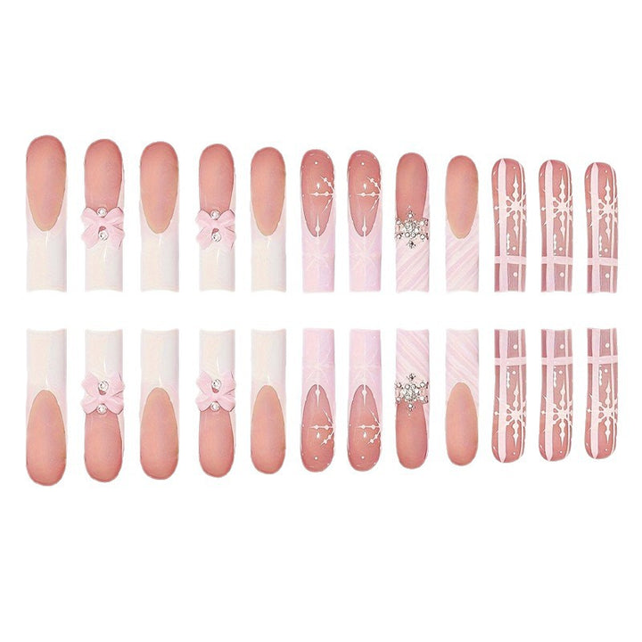 Glamorous Holiday Press-On Nail Set Bowlift