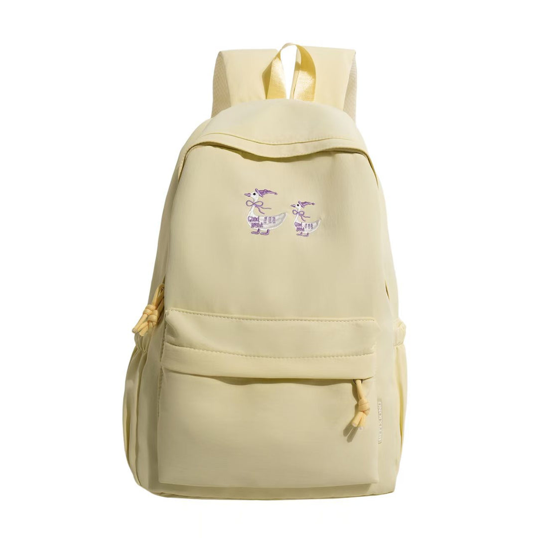 Charming Embroidered Backpack Bowlift