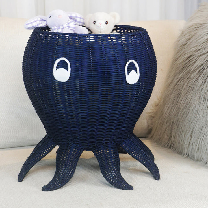 Cute Octopus-Shaped Woven Planter Bowlift