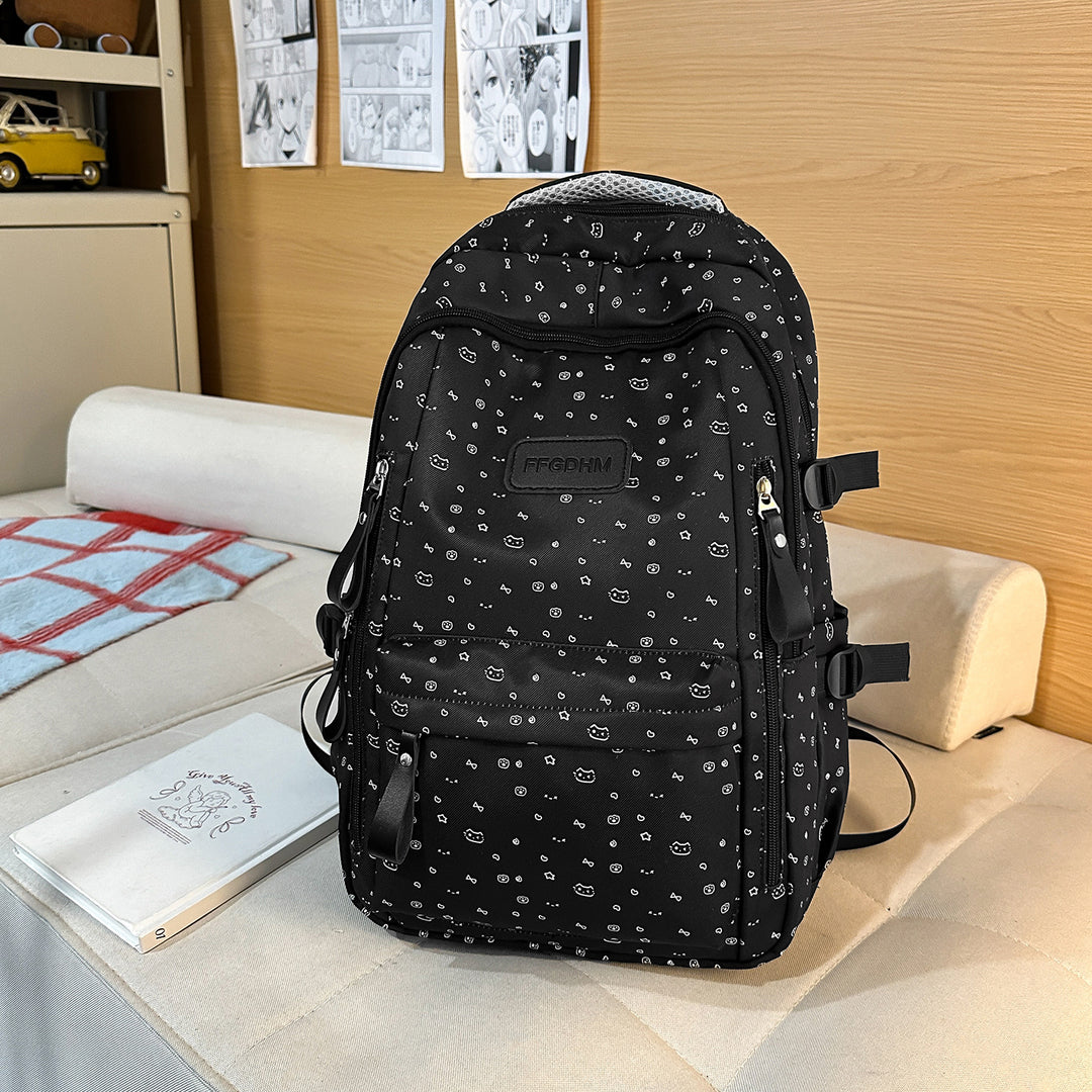 Cute Floral Print Backpack Bowlift