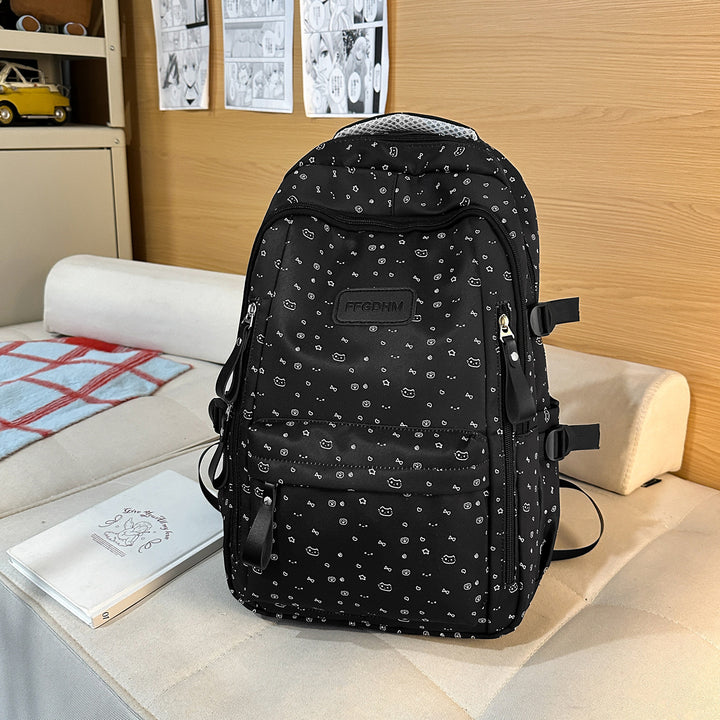 Cute Floral Print Backpack Bowlift