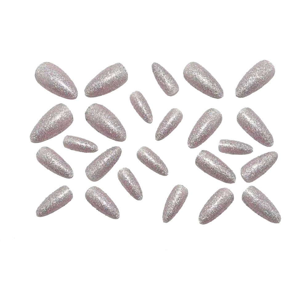 Artificial nails with glitter and elegant design Bowlift