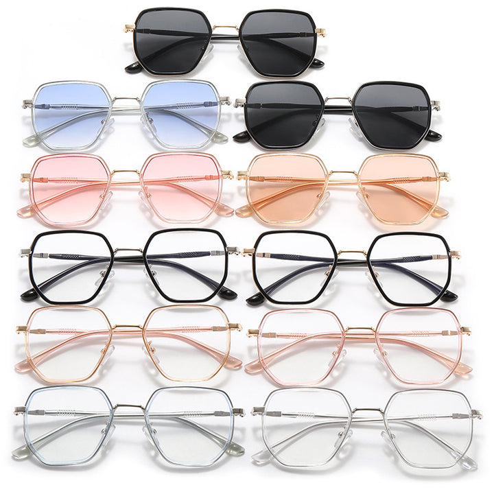 Women geometric sunglasses with elegant lens design Bowlift