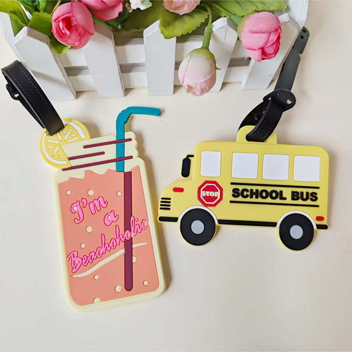 Unisex Luggage Tag in Playful Mermaid Design Bowlift