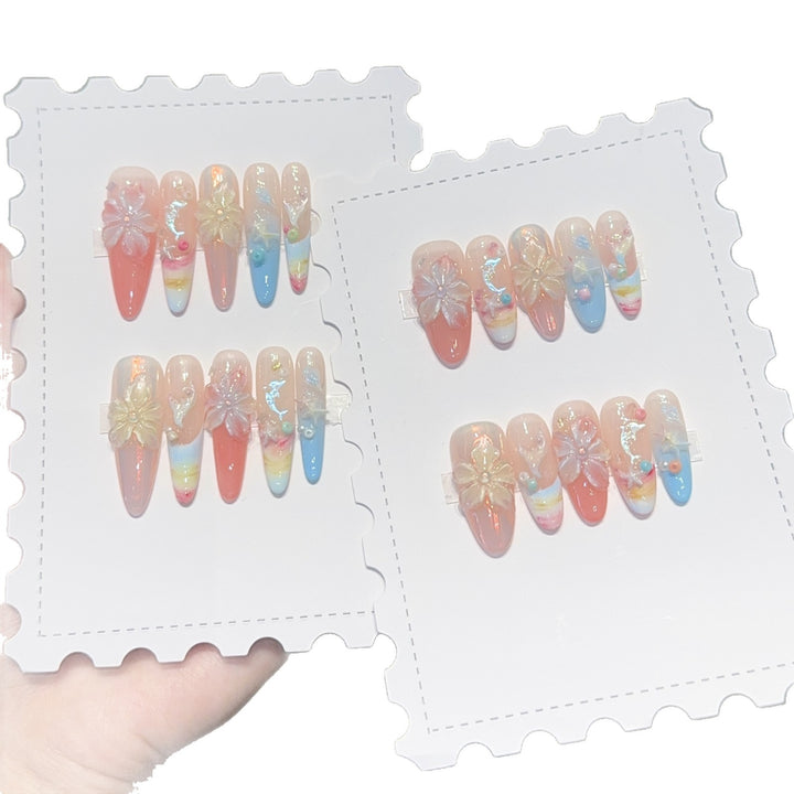 Artificial Flowers Nail Tips Bowlift