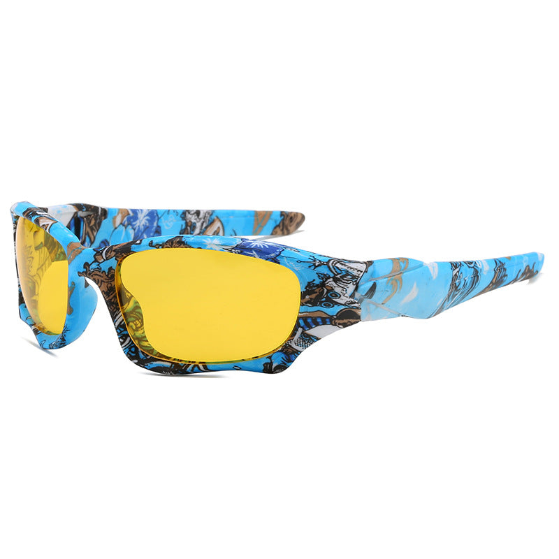Performance Wraparound Polarized Sunglasses with UV Protection Bowlift
