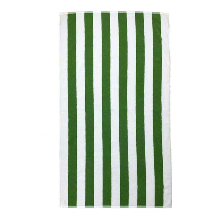 Luxurious Beach Towel With Elegant Striped Pattern Bowlift