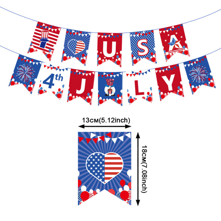 Unisex nan novelty patriotic party glasses assortment with themed foam toppers and mixed star and heart lens shapes Bowlift