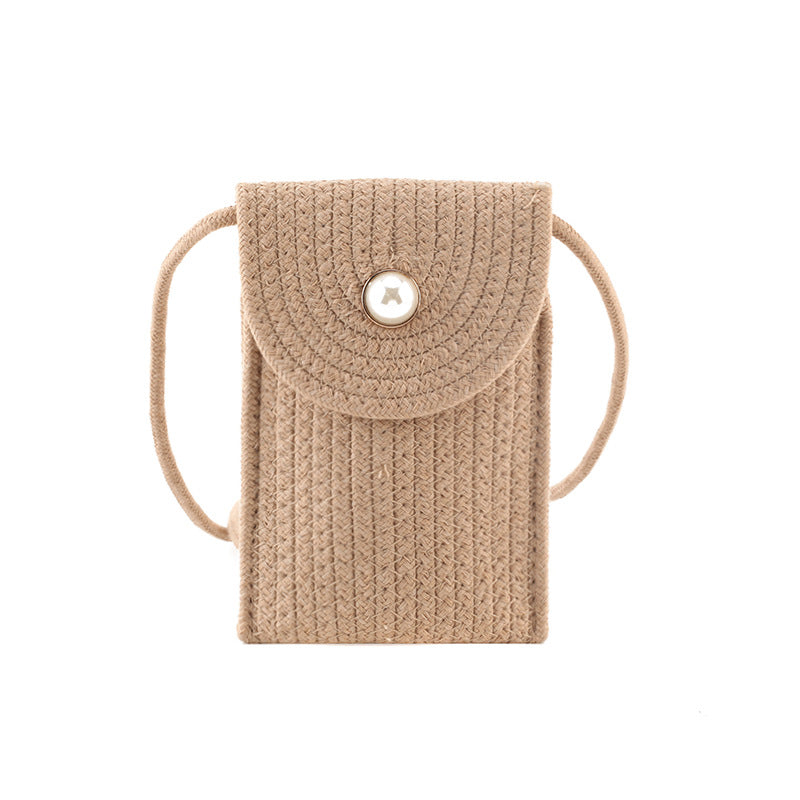 Handy bag in woven design Bowlift