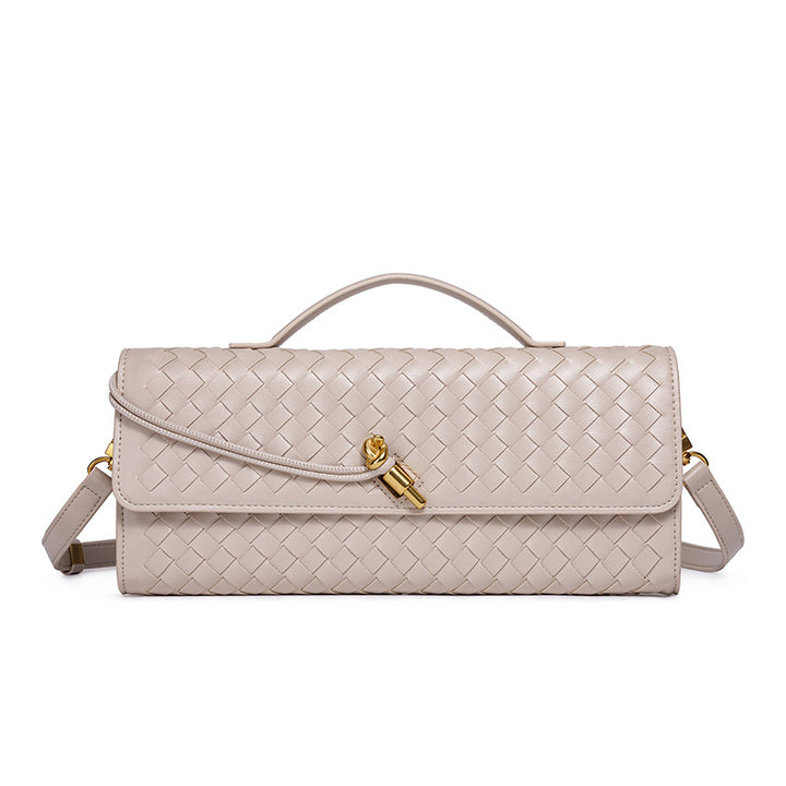 Woven Leather Clutch Bowlift