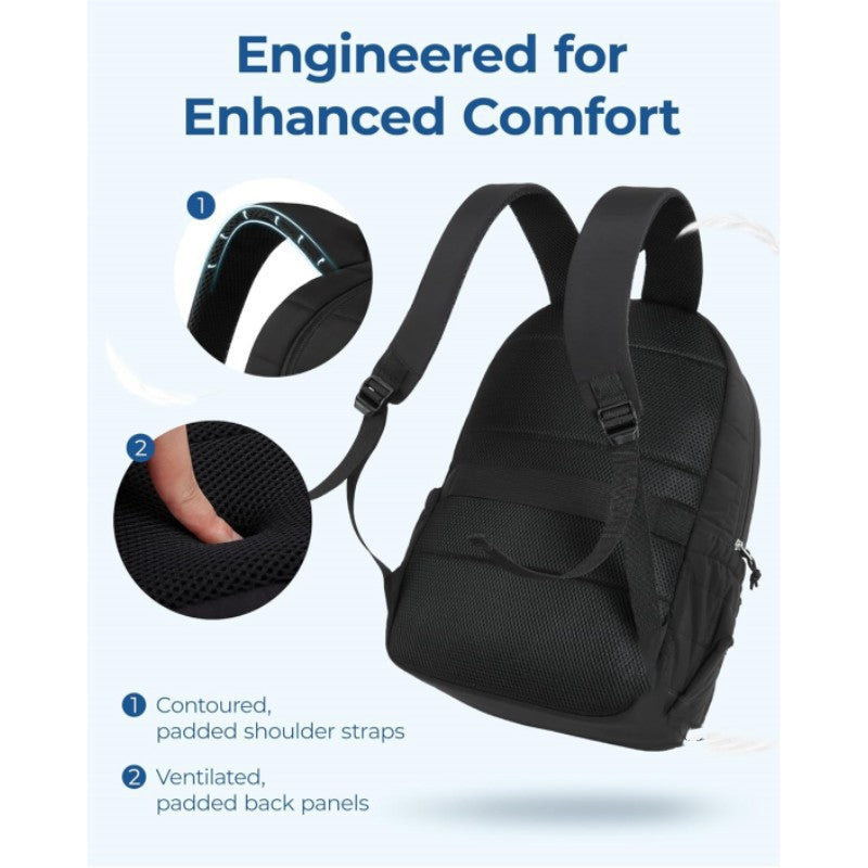 Padded everyday backpack with multiple compartments Bowlift
