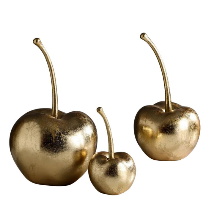 Decorative Golden Cherry Sculpture