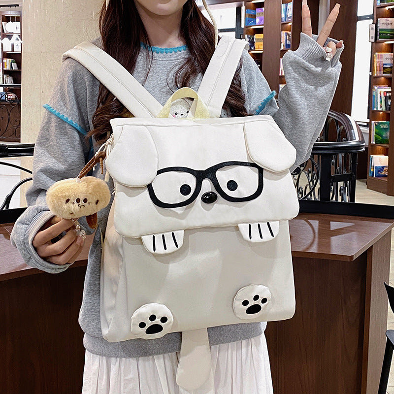 Backpack in Creative Dog Design with Funny Details Bowlift