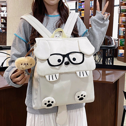 Backpack in Creative Dog Design with Funny Details Bowlift