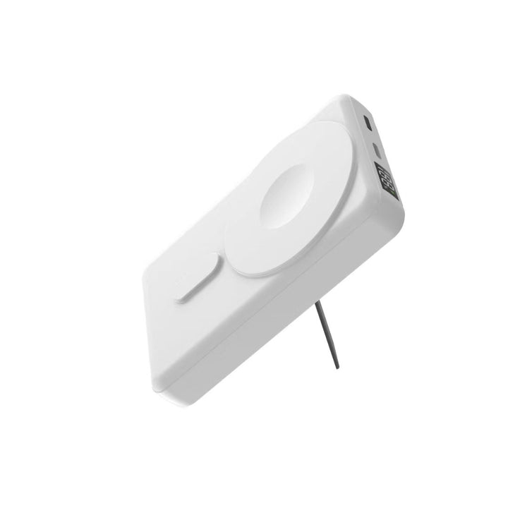 Portable power bank with multifunctional LED display and integrated cable management Bowlift