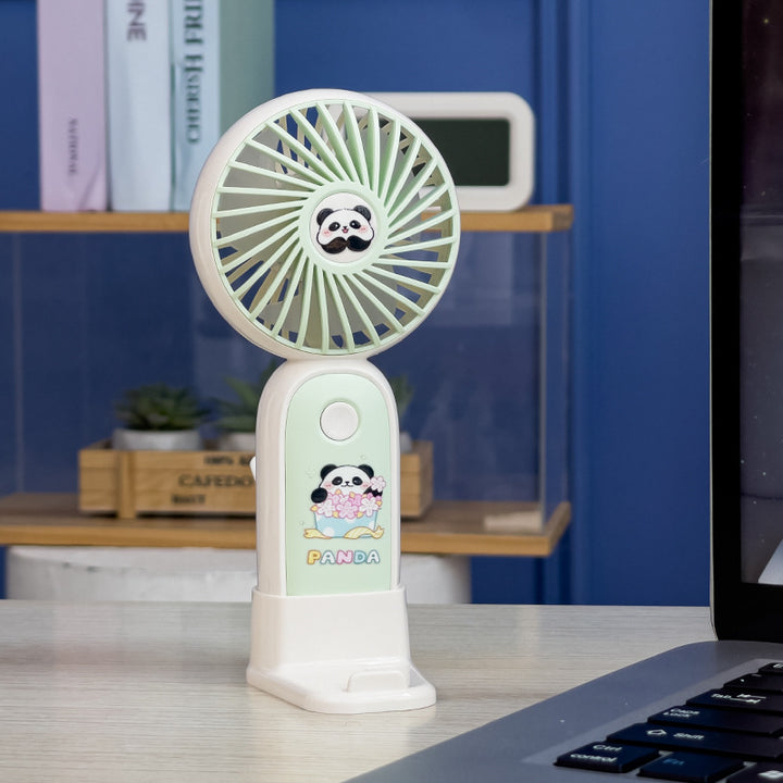 Ladies Hand Fan with Cute Panda Design Bowlift