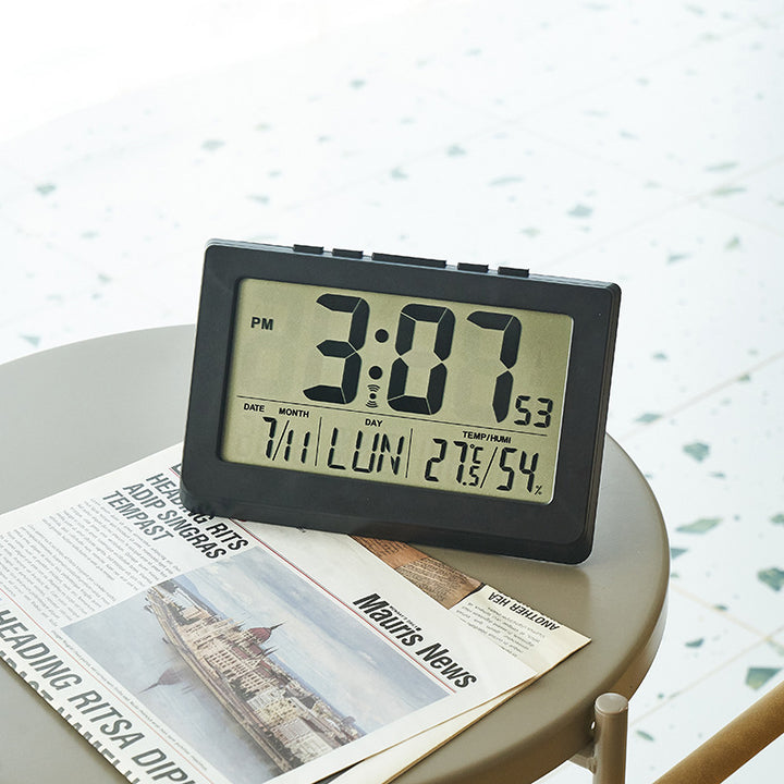 Digital Multi-Function Alarm Clock with Hygrometer and Thermometer Bowlift