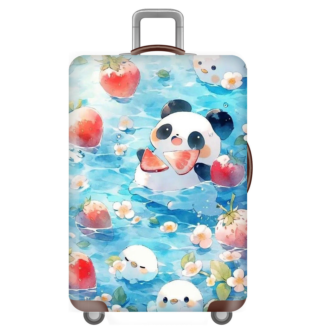 Unisex Hard-shell Travel Suitcase with Playful Panda Design Bowlift