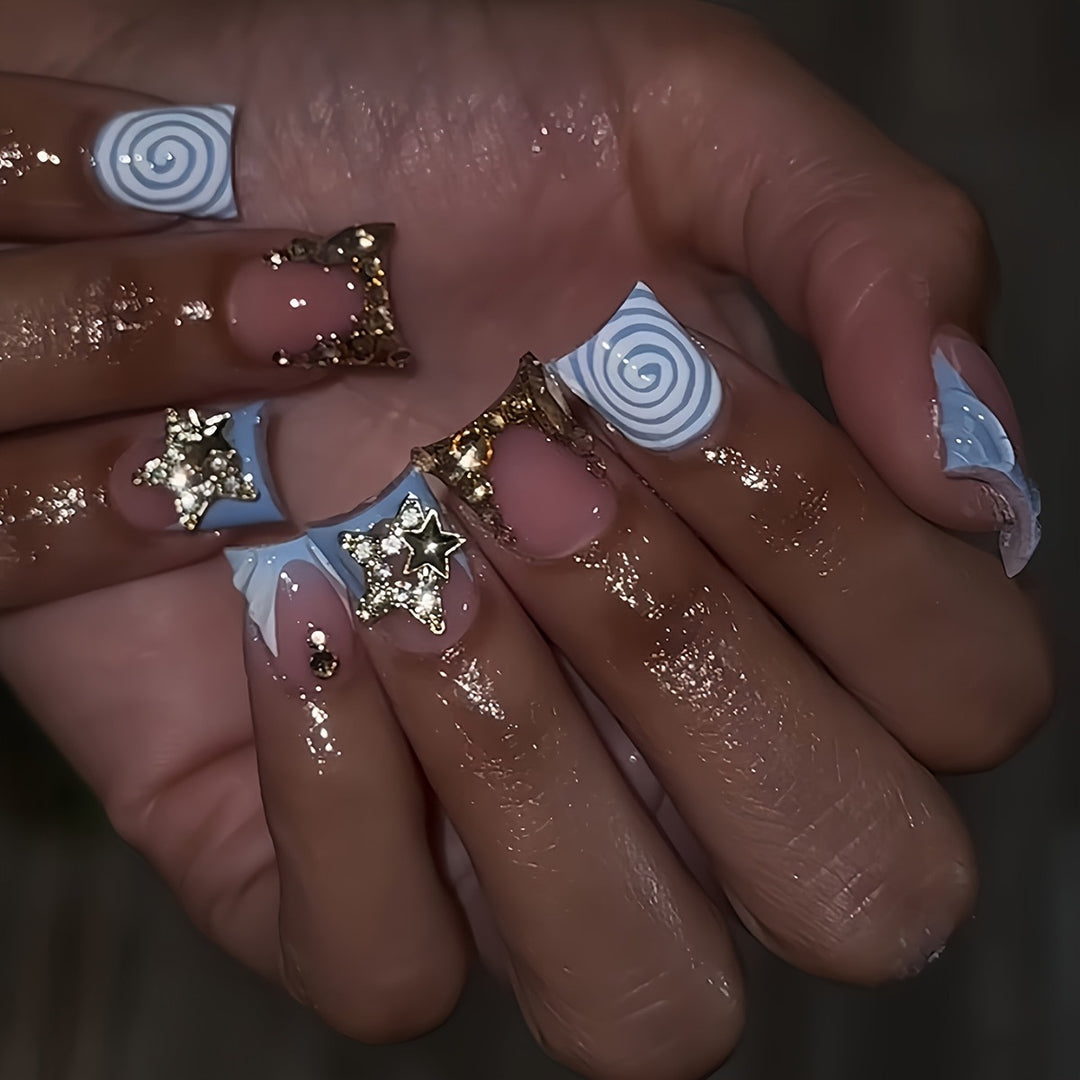 Artistic Press-On Nail Enhancements Bowlift