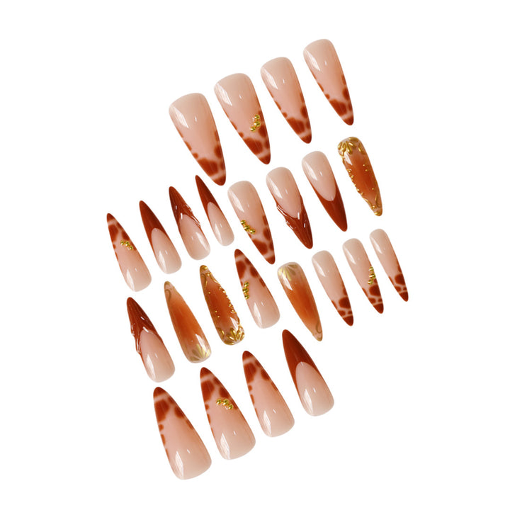 Artistic Almond-Shaped Press-On Nails Bowlift