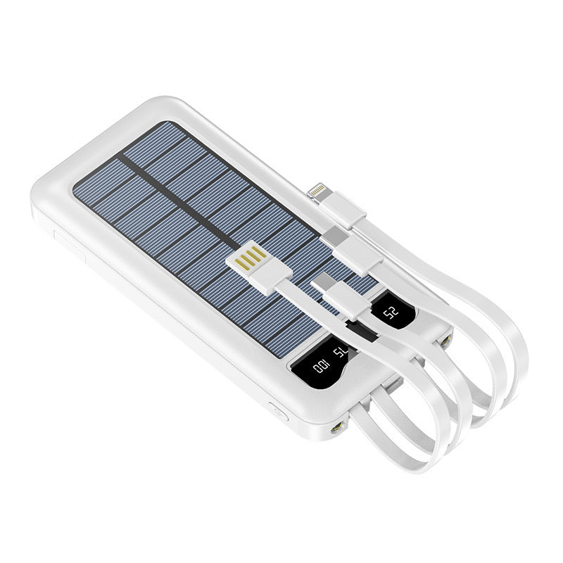 Portable Solar Powerbank with multiple charging ports and digital capacity display Bowlift