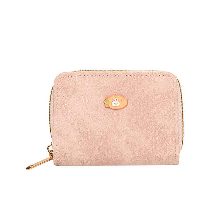 Playful Animal-Themed Zippered Wallet