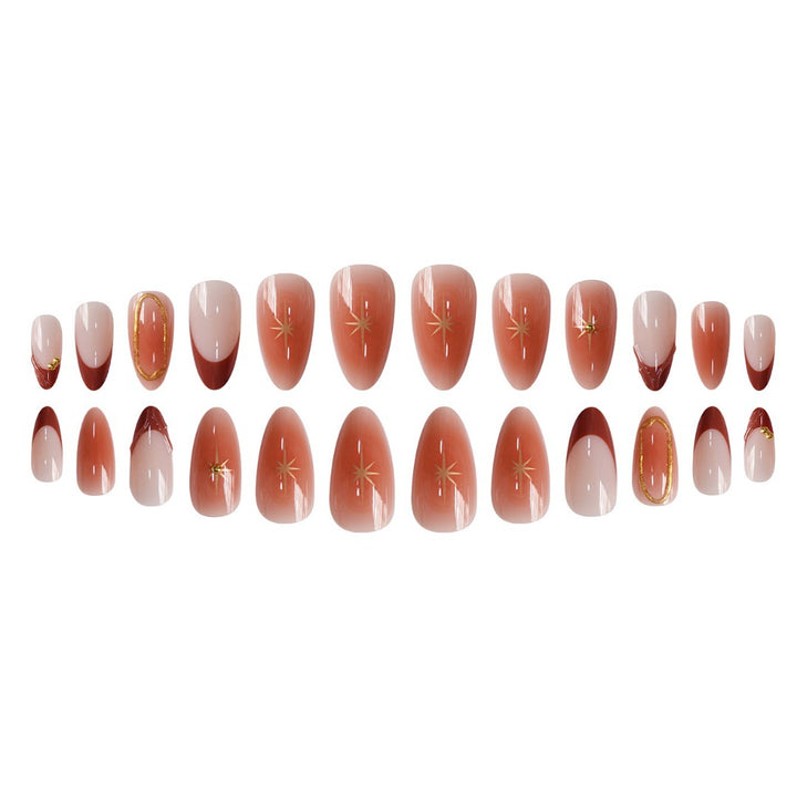 Artistic Gradient Press-On Nails Bowlift
