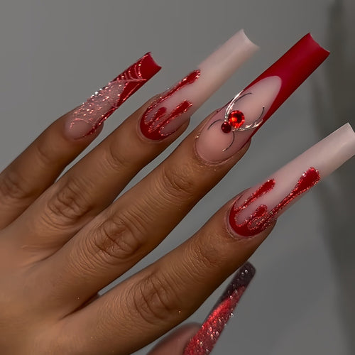 Stylish Long Acrylic Nail Art Extensions Bowlift
