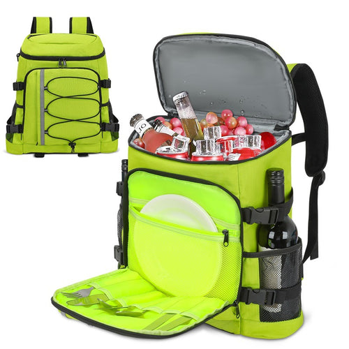 Insulated Picnic Backpack with Storage Compartments Bowlift