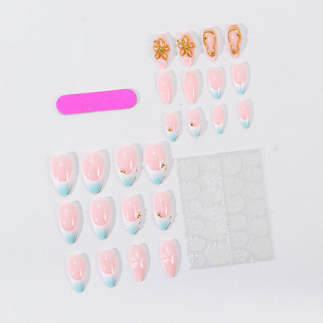 Elegant Floral Nail Art Kit Bowlift