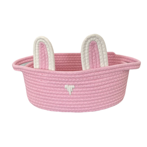 Ladies decorative storage basket with bunny ear design Bowlift
