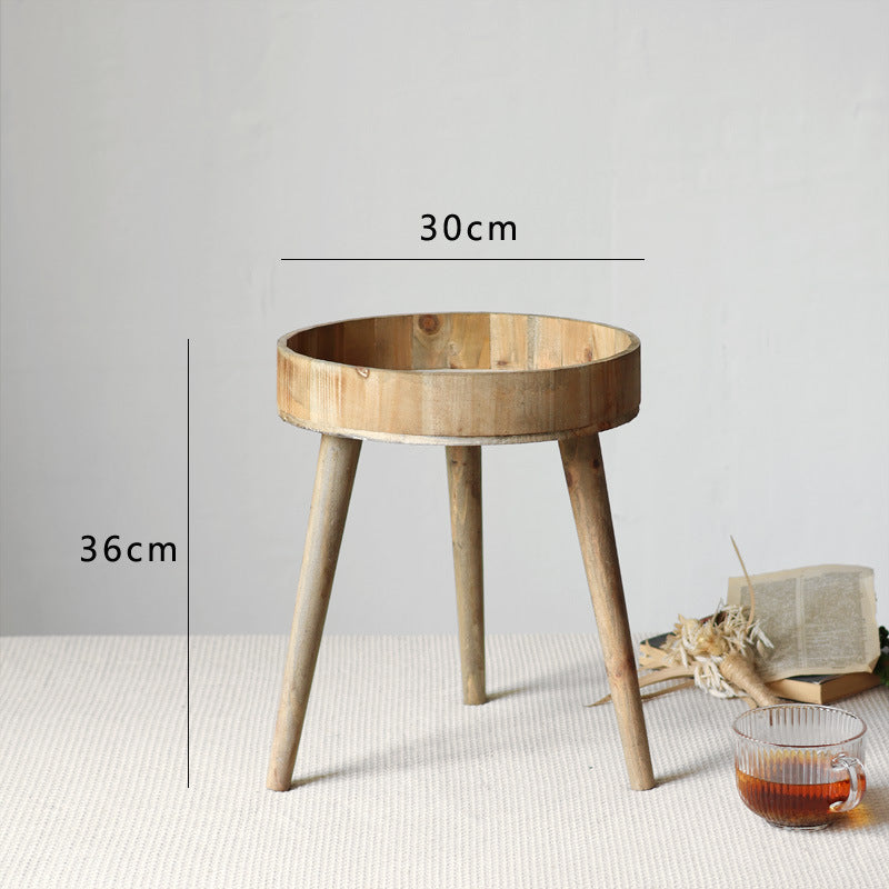 Modern side table made of wood Bowlift