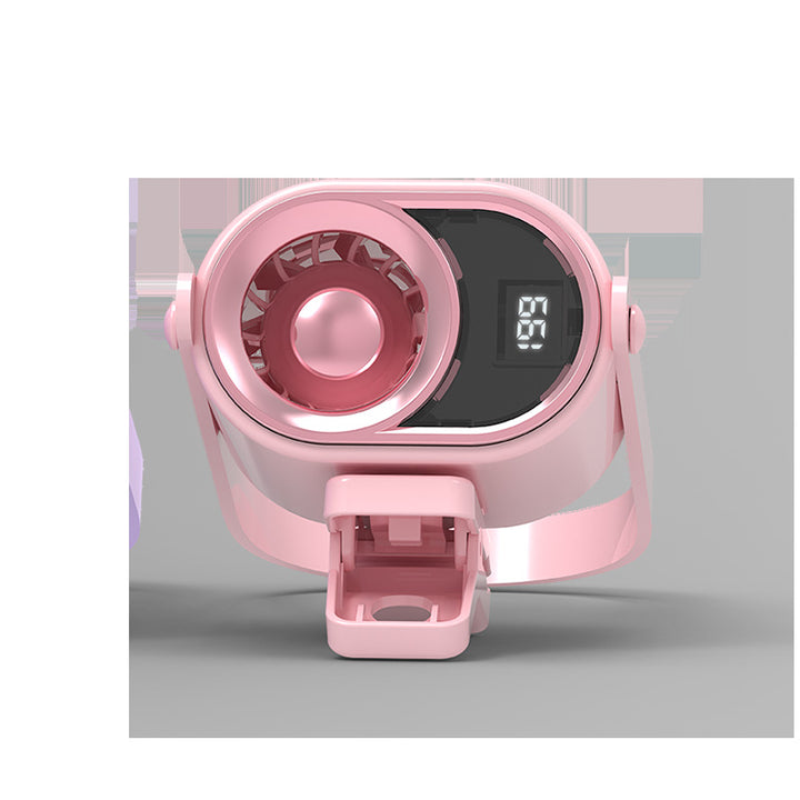 Unisex Portable Battery Fan with Digital Speed Display Bowlift
