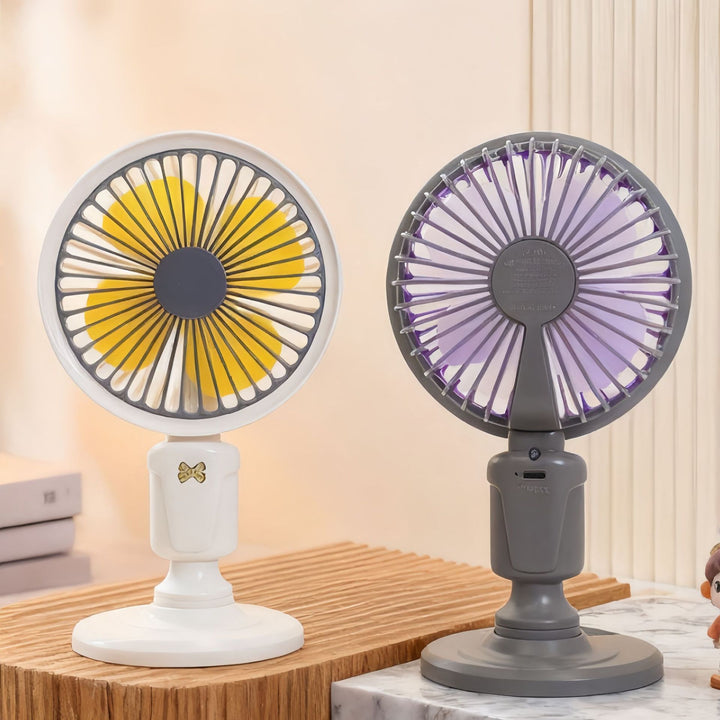 Women portable table fan with versatile tilt adjustment Bowlift