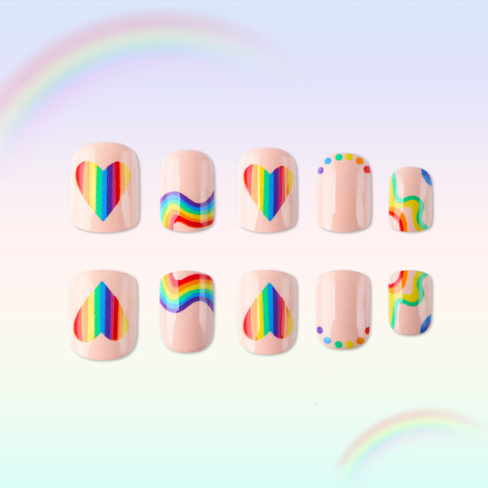 Artistic Rainbow Nail Art Set Bowlift