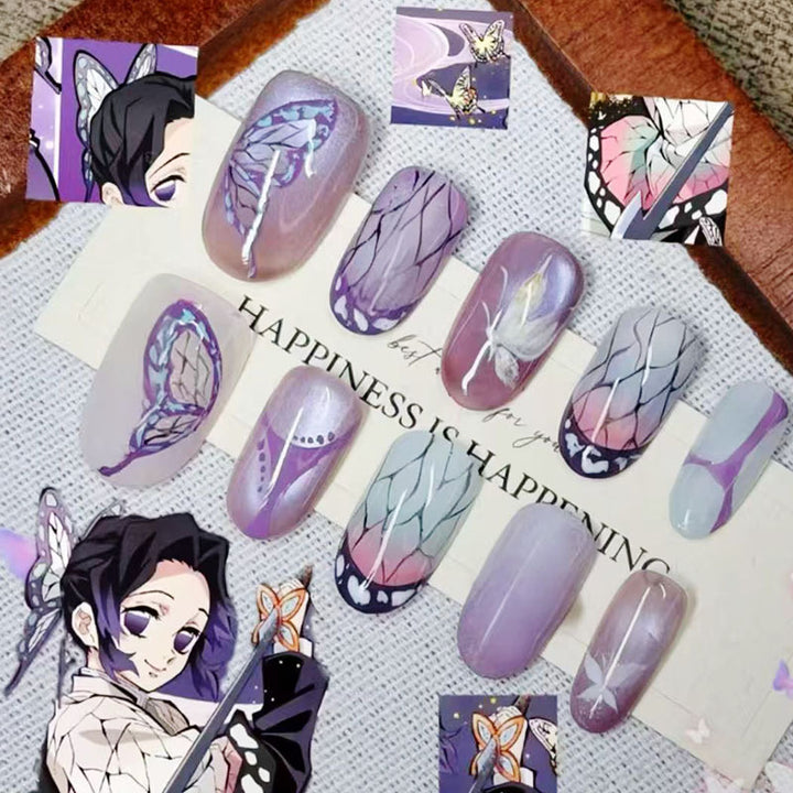 Whimsical Bunny-Themed Press-On Nail Art Set Bowlift